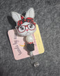 beaded badge reel